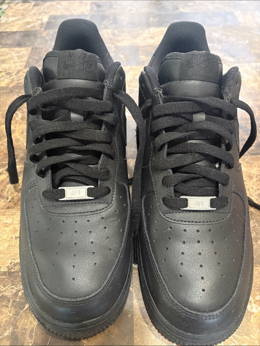 Nike Air Force 1 LE (GS) CW2288001 Sneakers Triple Black Mens 11.5sz
